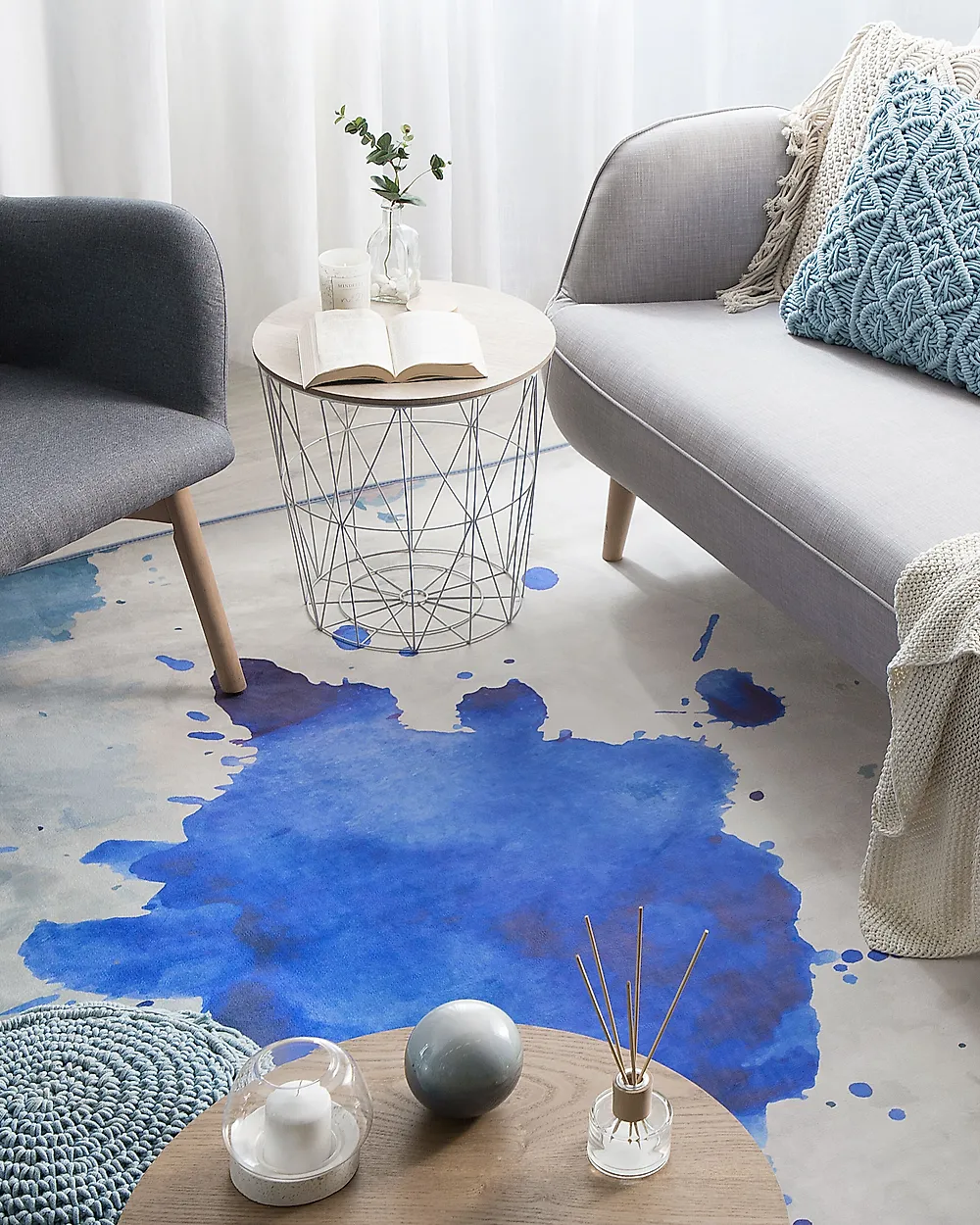 Teppich ODALAR Blau 160 x 230 cm_1178339
