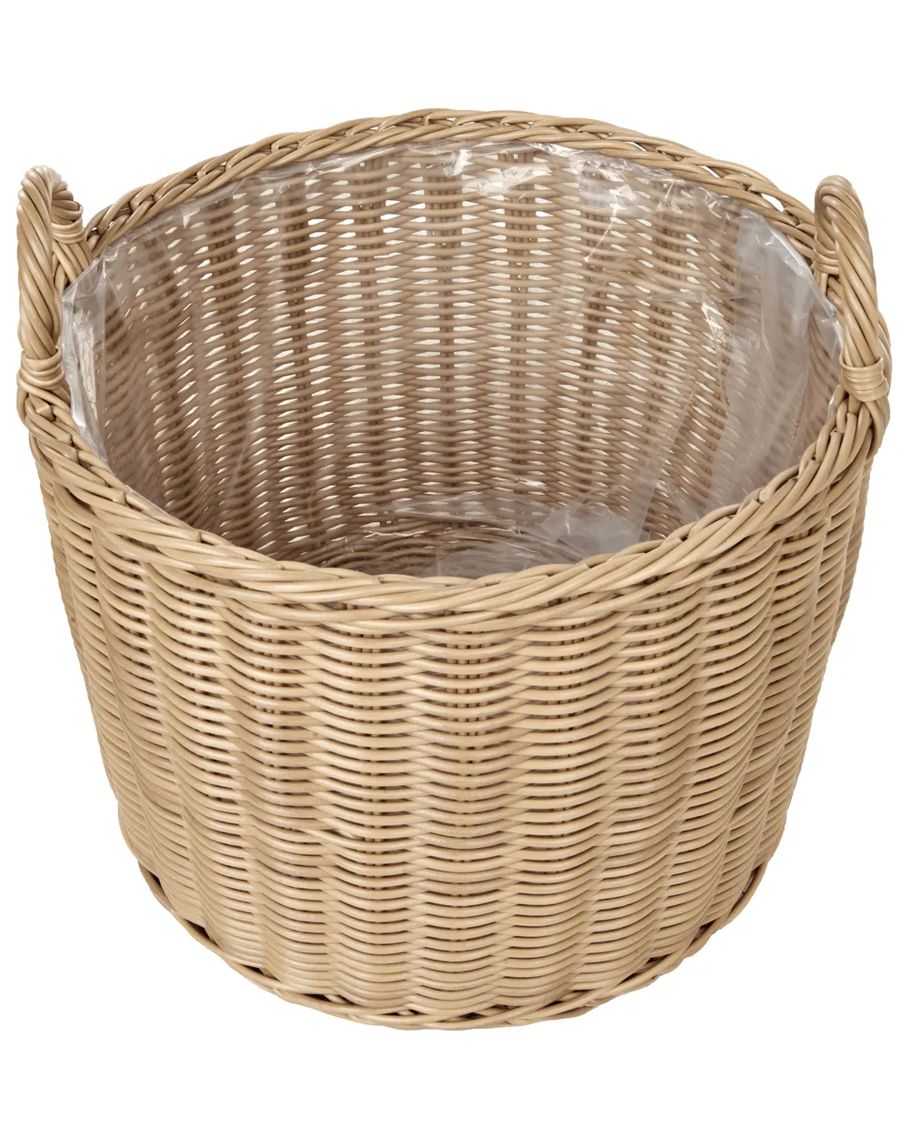 Zestaw 3 koszy na kwiaty PENDULA 33/37/45 cm Technorattan Naturalny_950220