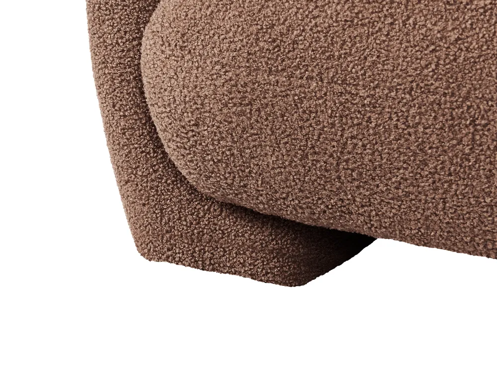 Modular Sofa 2 Seater MJALBI Boucle Brown_1075368