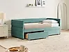 Daybed with Storage MARRAY Velvet Mint Green 90 x 200 cm (EU Single)