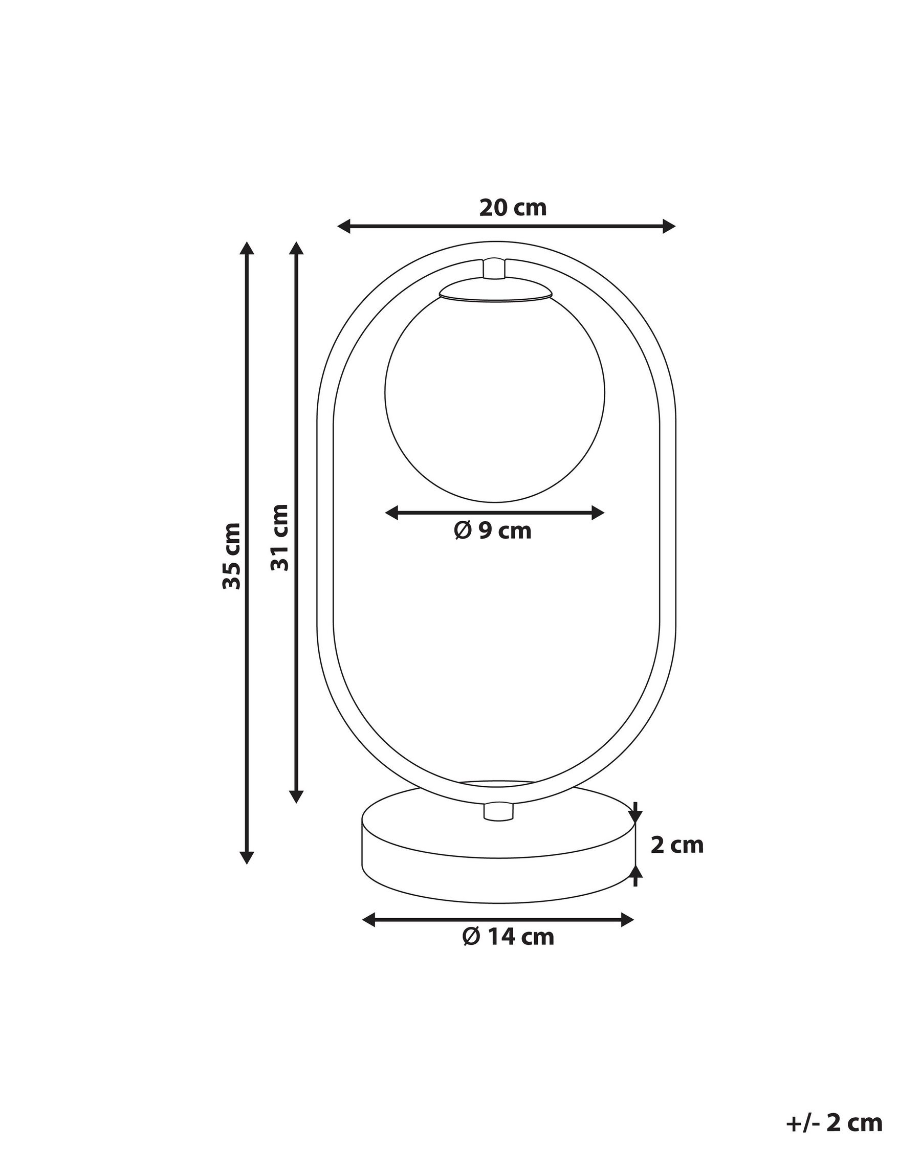 Lampada da tavolo YANKEE Metallo Oro_878234
