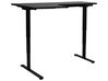 Electric Adjustable Left Corner Desk 160 x 59 cm Black DESTINES _927786