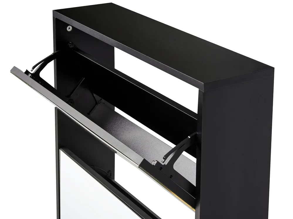 Shoe Storage Cabinet MIDFIELD Black