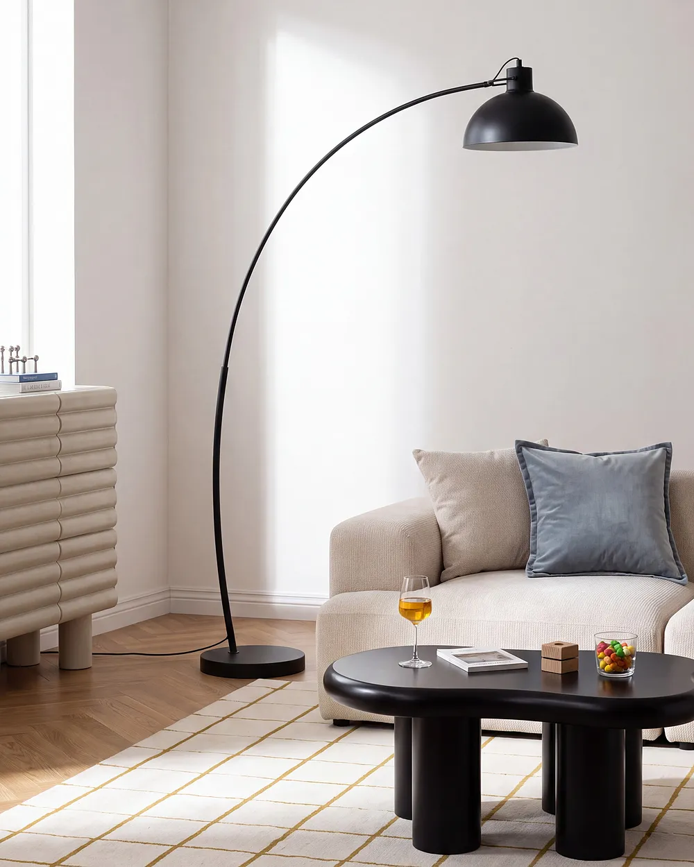 Lampa podłogowa DINTEL Metal Czarny_1154793