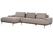 Corner Sofa 4 Seater MARIFERD Fabric Light Brown Right Hand_903275