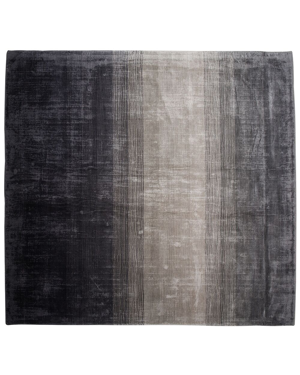 Rug ERCIS Black 200 x 200 cm Viscose