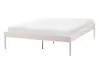 Bed Metal VAURS 140 x 200 cm (EU Double) Light Beige