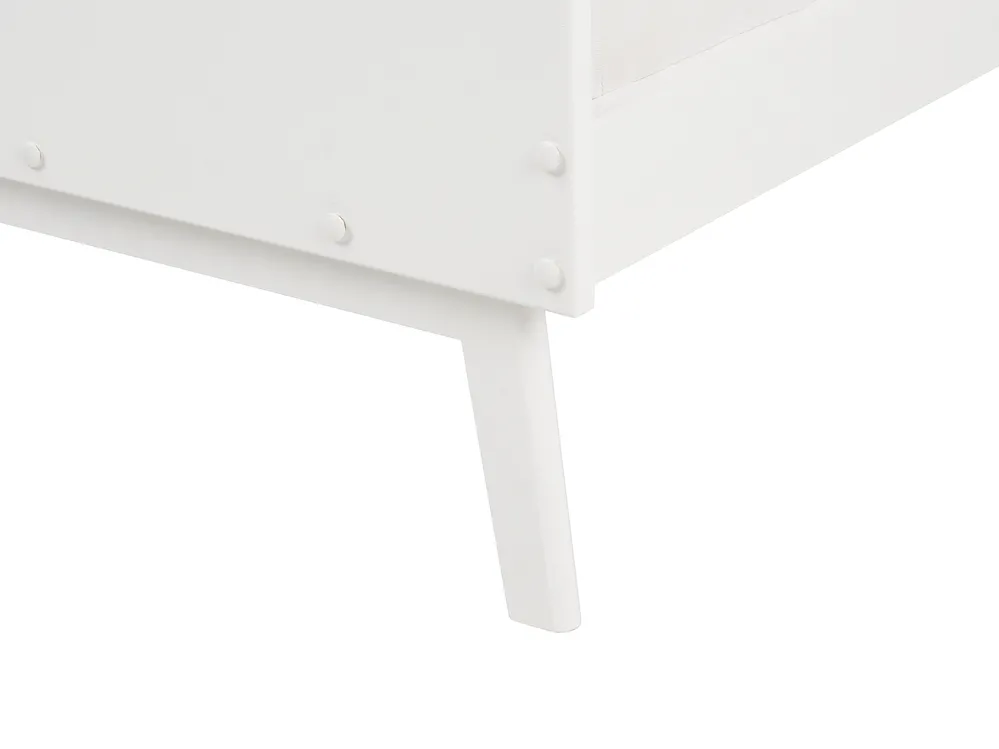 Bed Pine Wood BONNAC 90 x 200 cm (EU Single) White_911542