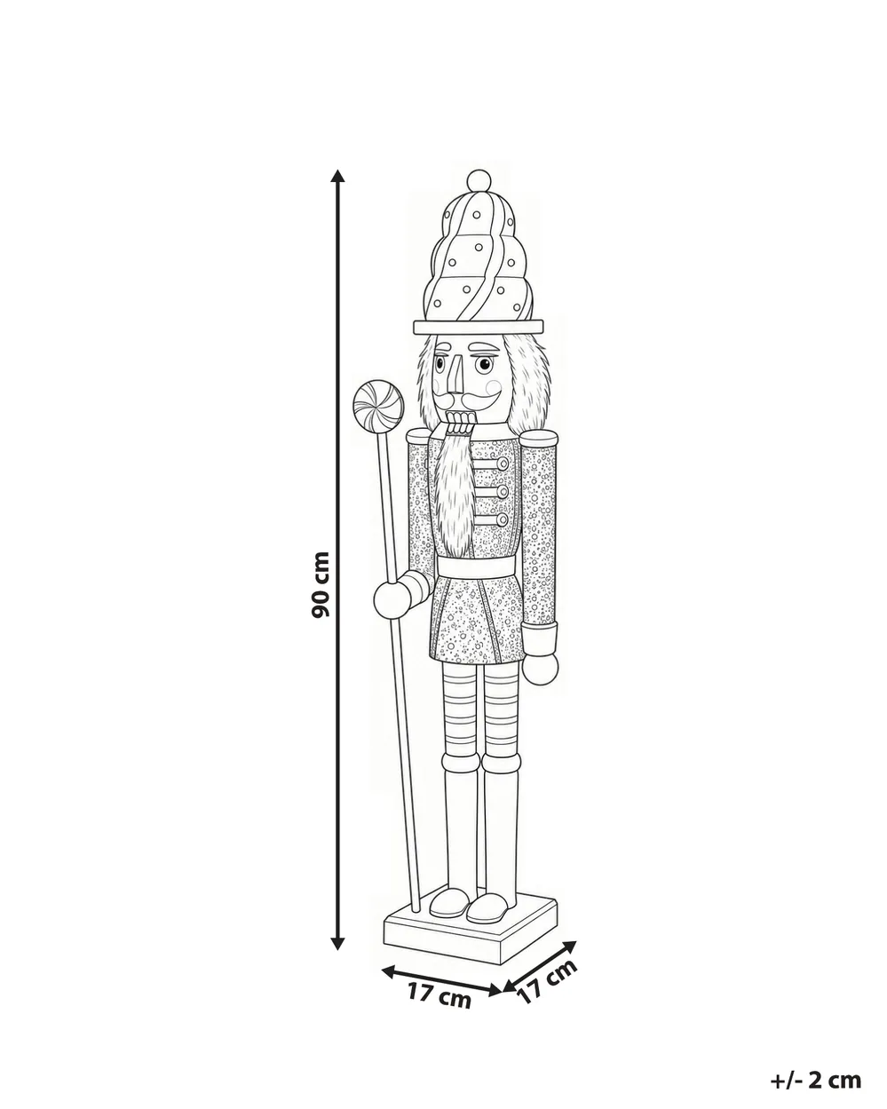 Figura decorativa SYOTE 120 cm Cascanueces Multicolor_1187420