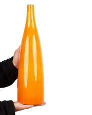Wazon na kwiaty SABADELL 50 cm Ceramika Pomarańczowy_867396