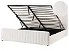 Ottoman Bed LUNAN Boucle White 180 x 200 cm (EU Super King)