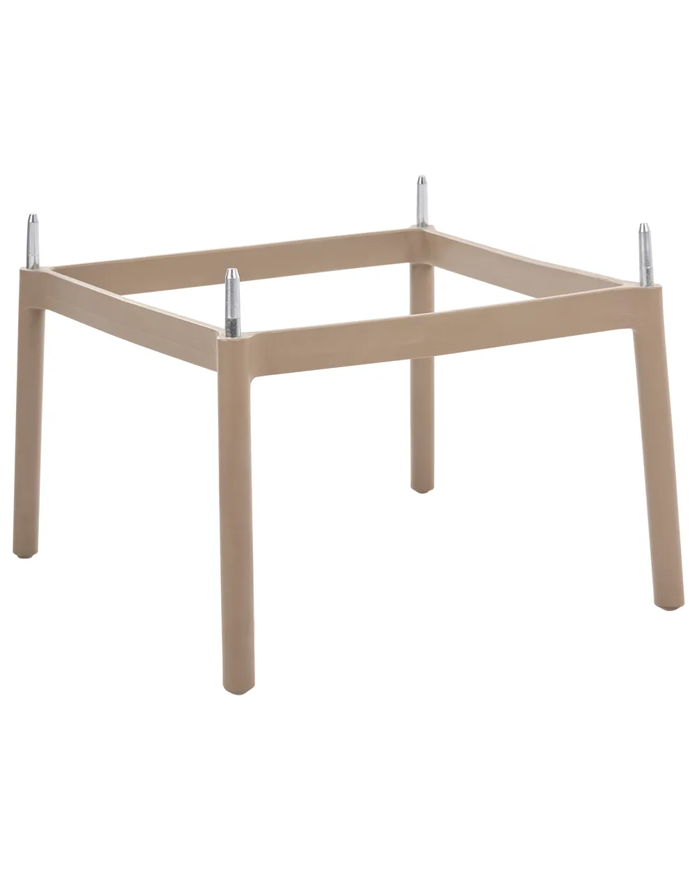 Zestaw 2 krzeseł barowych ARICCIA Materiał syntetyczny Jasnobrązowy_1149248