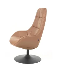 Fauteuil pivotant MARSTRAND Cuir PU Marron_1153897