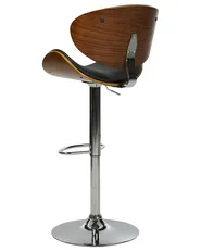 Set di 2 sedie alte ROTTERDAM Pelle sintetica Nero_953071