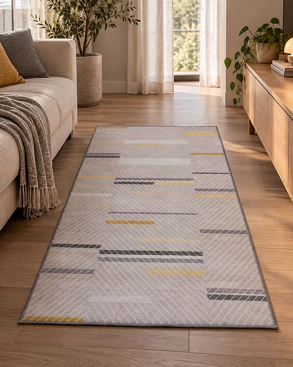 Rug ERGENLI Grey 80 x 150 cm