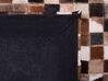 Hnědý patchwork kožený koberec 160x230 cm KONYA_680059
