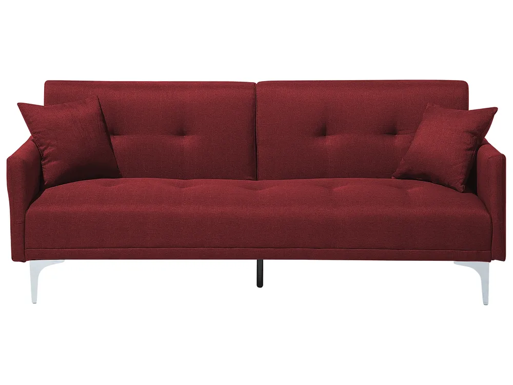 Sofa rozkładana dla 3 osób LUCAN Bordowy