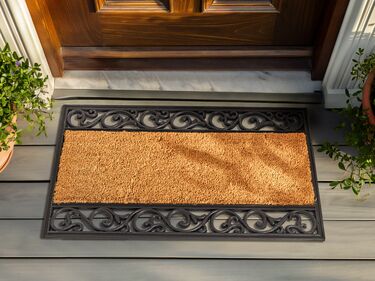 Coir Doormat Natural and Black POBEDA