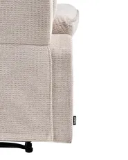 Sedia reclinabile EVERTON Poggiapiedi a scomparsa Tessuto Beige_963726