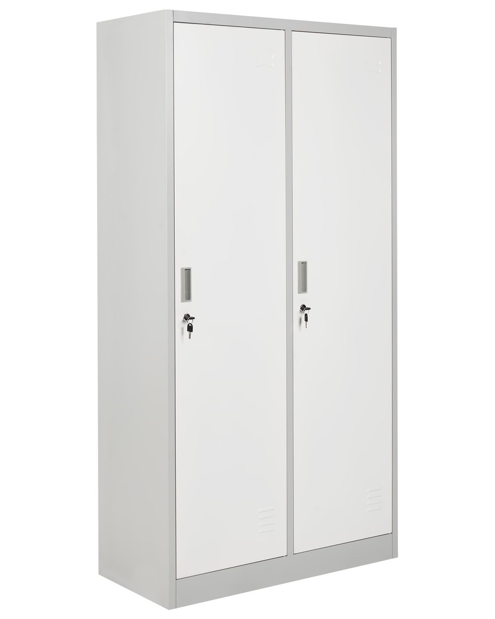 Locker met 2 deuren ATHLETE Metaal Grijs/wit