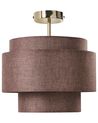 Lampa wisząca LUKAGO Len Brązowy