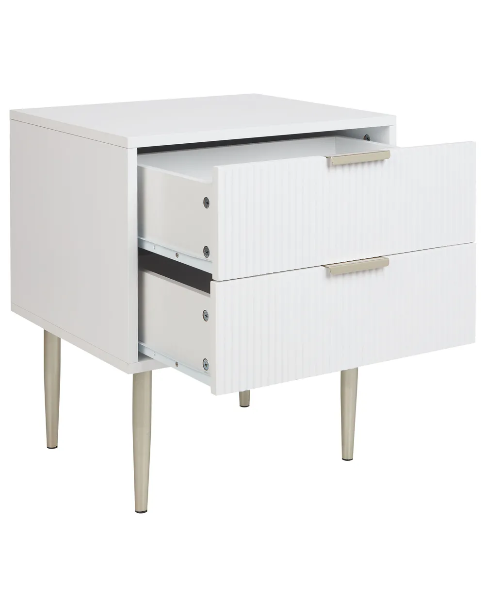 2 Drawer Bedside Table SOHO White_913232