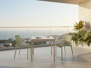 Garden Dining Table BARTICA 81 cm 84 cm Beige_993026