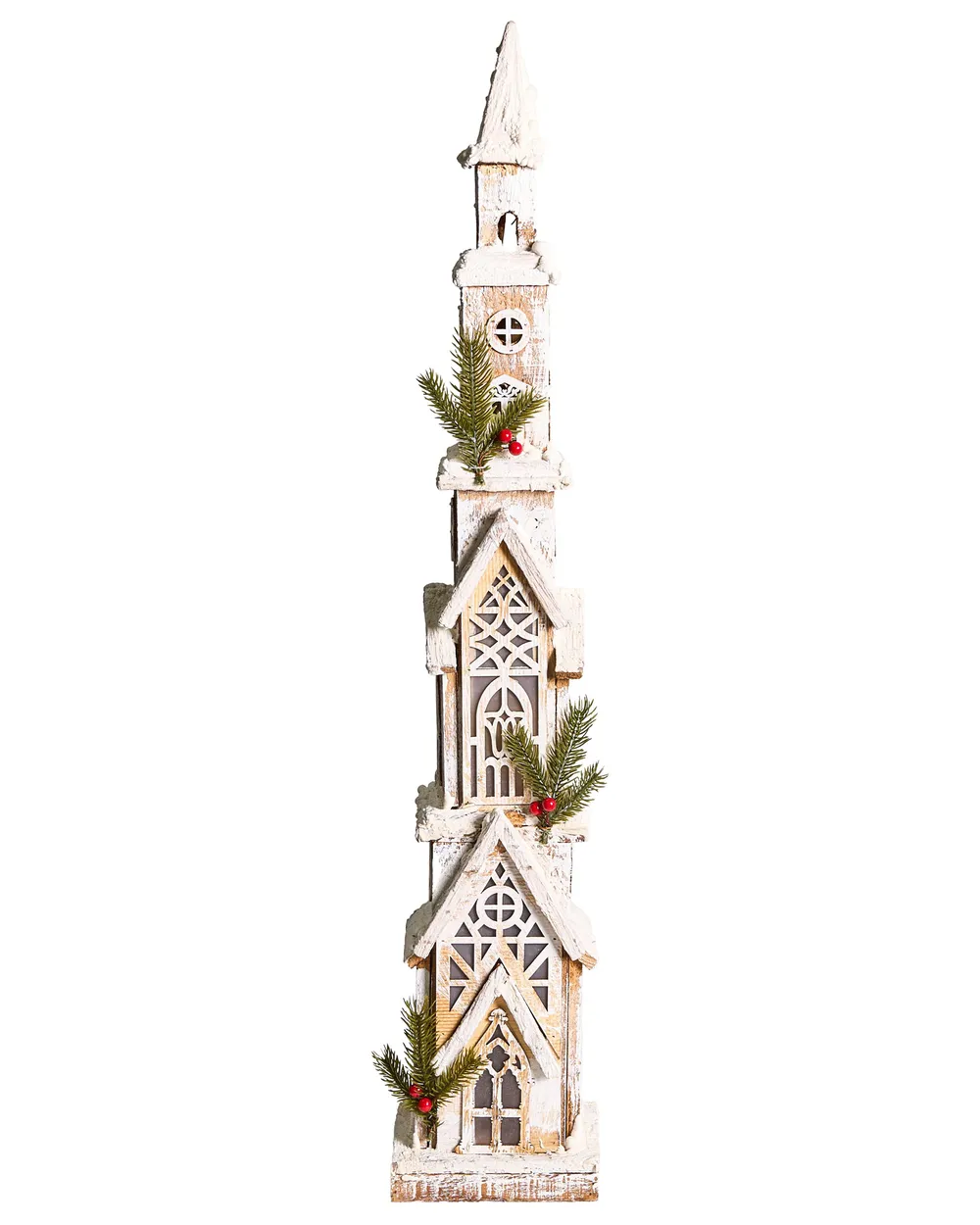 Dekoracja świąteczna LED NASIJARVI 85 cm Domek Jasnobrązowy_1028067