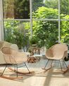 Set of 2 Rattan Rocking Chairs Natural LAVINIO_935860