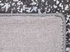 Teppich dunkelgrau-silber 80 x 150 cm abstraktes Muster Kurzflor ESEL_762550