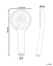 Shower Head and Hose Kit TUMPLE 3-function Gold_988389