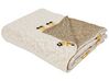 Barnfilt med giraffmotiv 130 x 170 cm bomull beige CHILARI_905693