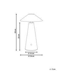 Wireless LED Table Lamp APAYAO with Dimmer Metal Green_955147