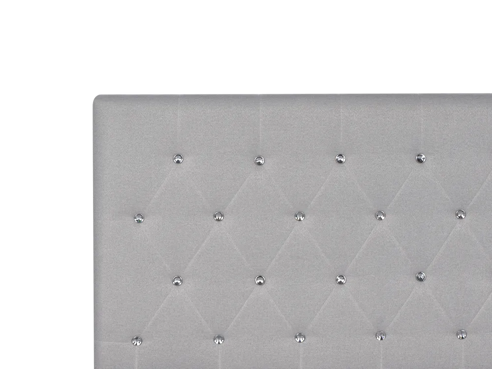 Ottoman Bed AMIENS Fabric Light Grey 160 x 200 cm (EU King Size)_976207