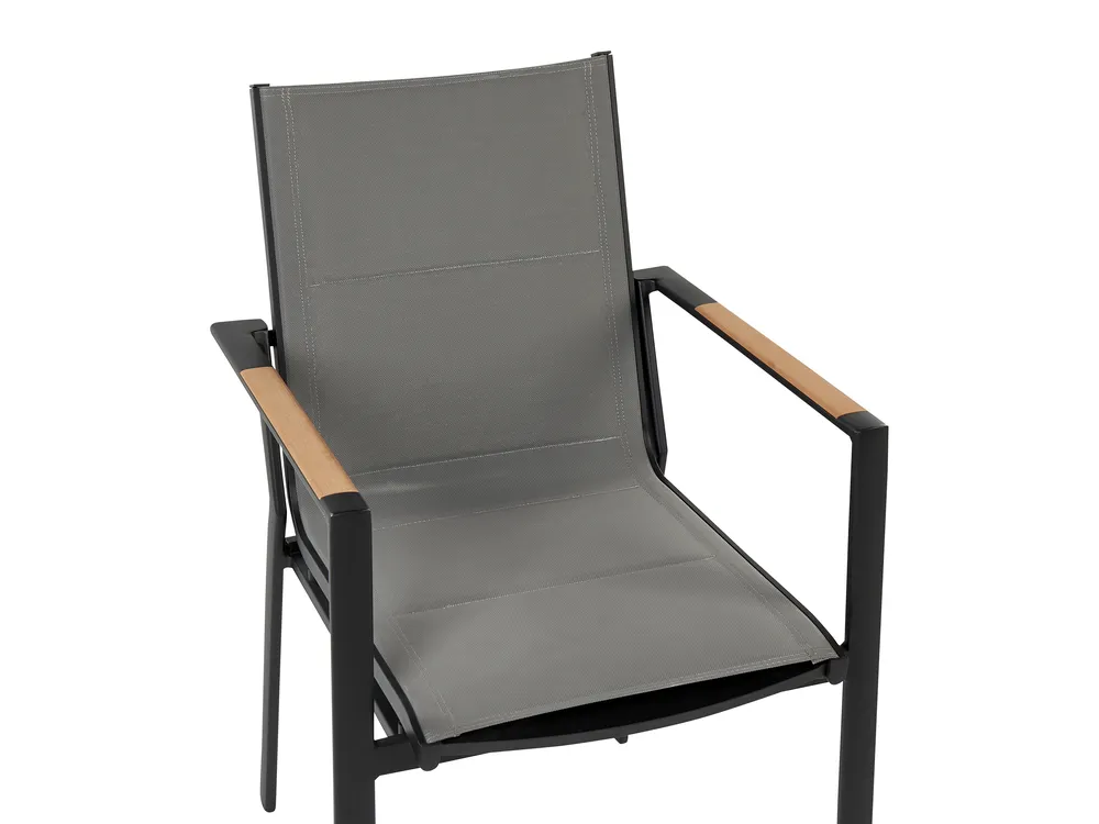 Set da pranzo da giardino 4 posti OLMETTO/BUSSETO Metallo Nero_846132