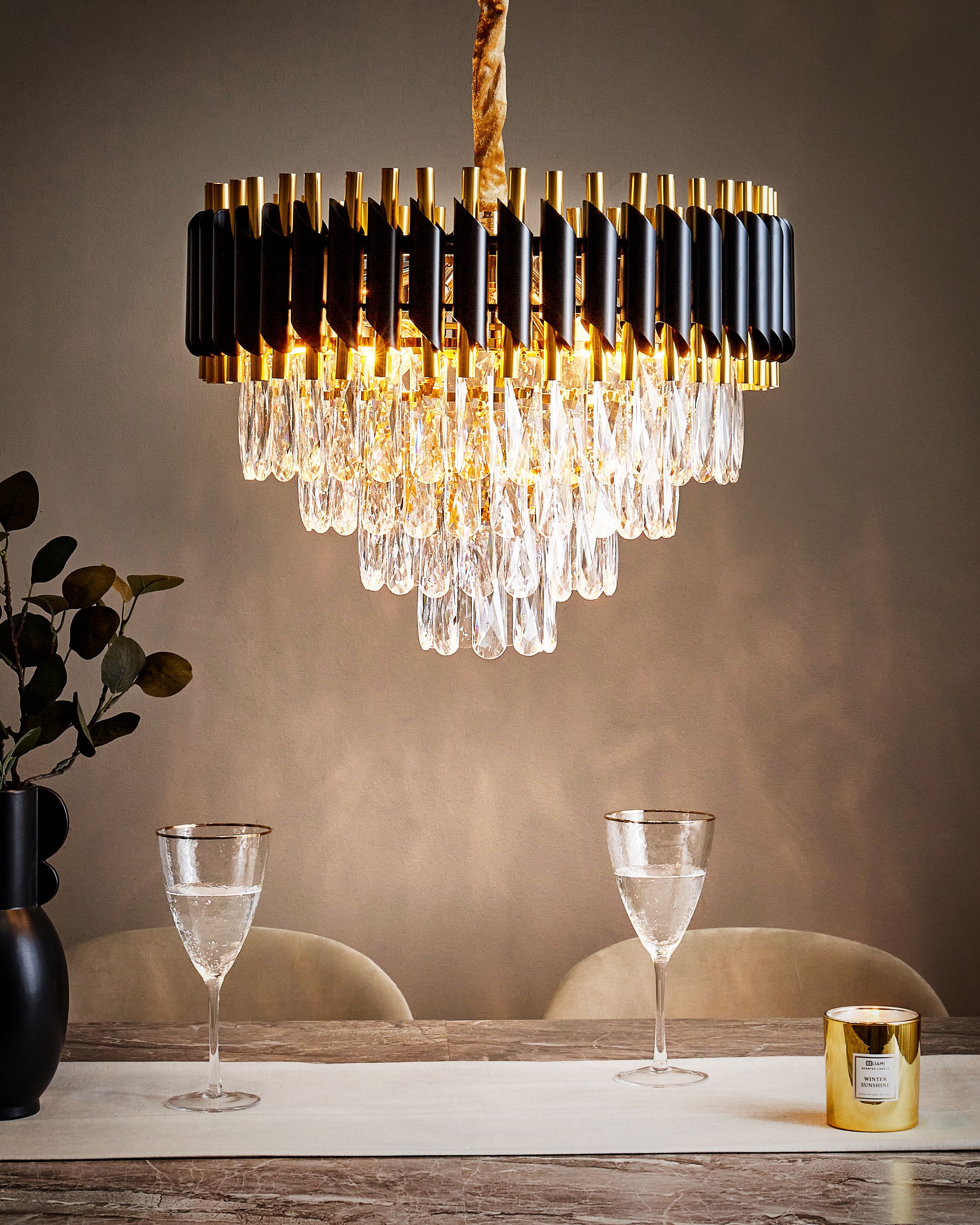 Lustre ABELLAS Métal Doré | Beliani.fr