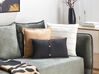 Set of 2 Linen Cushions 30 x 50 cm Black BANORI_903794