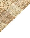 Teppich Jute sandbeige 140 x 200 cm geometrisches Muster Kurzflor BERISSA_847702