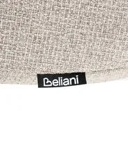 Set di 2 sedie da pranzo LOLETA Tessuto Beige chiaro_1040378