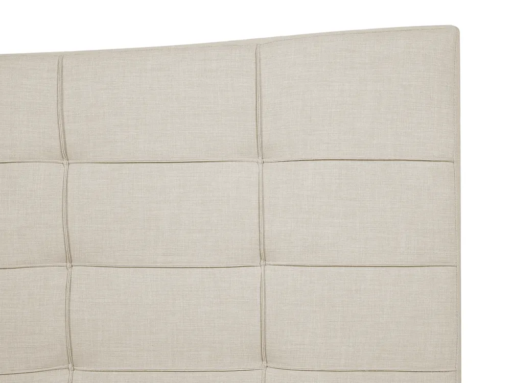 Bett mit Lattenrost Stoff LANNION 160 x 200 cm Hellbeige_759679