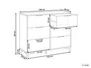 Komoda 6 szuflad WALCOTT Czarny_1007130