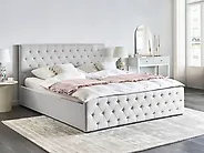 Ottoman Bed AMIENS Fabric Beige 180 x 200 cm (EU Super King)_1185152