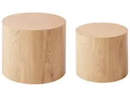 Set di 2 tavolini da caffè MANTI Marrone chiaro_961812