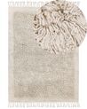 Dywan shaggy bawełniany 140 x 200 cm beżowy BITLIS_837649