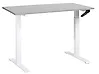 Escritorio de altura regulable manual DESTINES 120 cm x 72 cm Gris/Blanco