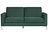 Sofa 3-Sitzer FENES Samtstoff Dunkelgrün