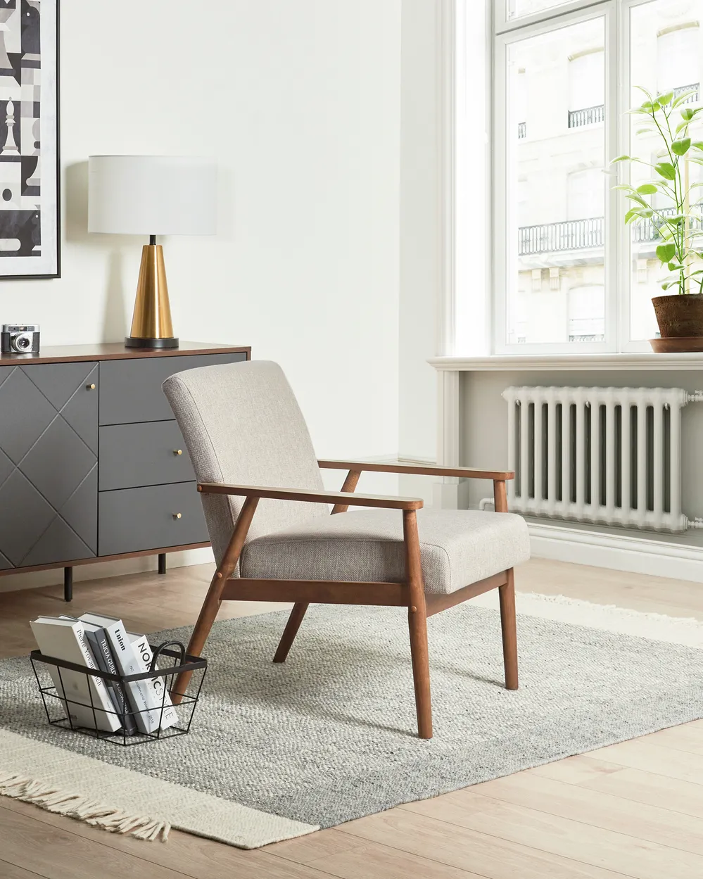 Fotoliu ESRUM  Maro închis/Gri