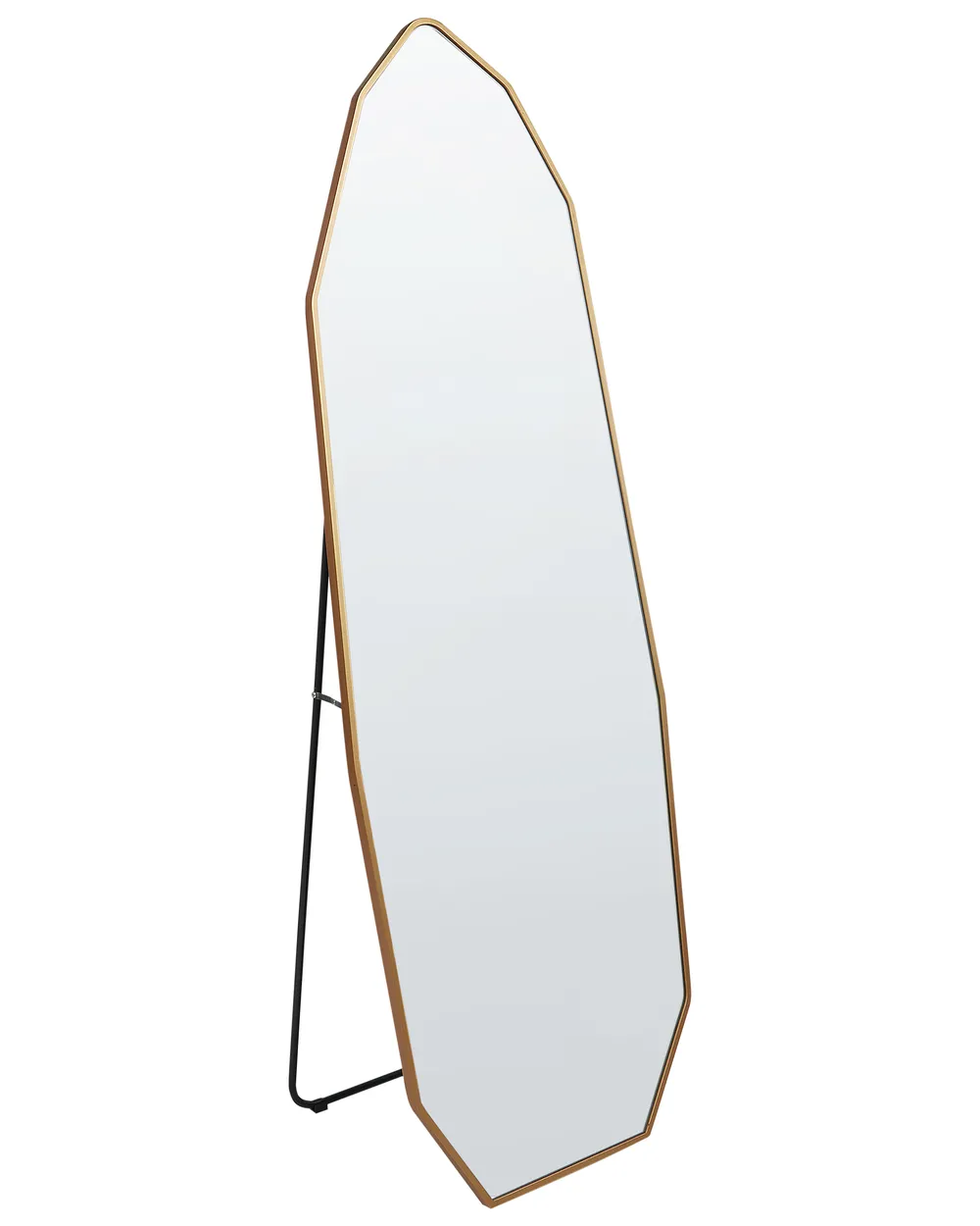 Koonmi Staande spiegel met gebogen bovenkant, 165 x 60 cm, met robuust