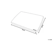 Poduszka MUIR Niska 55 x 35 cm Pianka memory Biały_789652