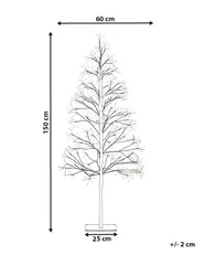 Outdoor Decoration LED LONKARI 150 cm Tree Brown_1015536